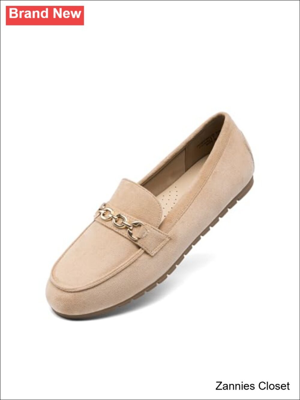✨DREAM PAIRS Faux Suede Slip On Loafers Women Round Toe Business Casual Flats